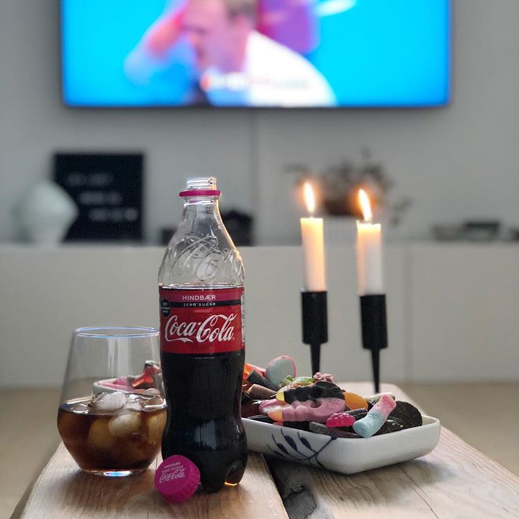 coca cola zero hindbær